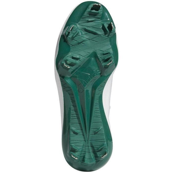 Adidas Men's Adizero Afterburner 8 Metal Baseball Cleats White/Green Size 13.5 - Thumbnail 10