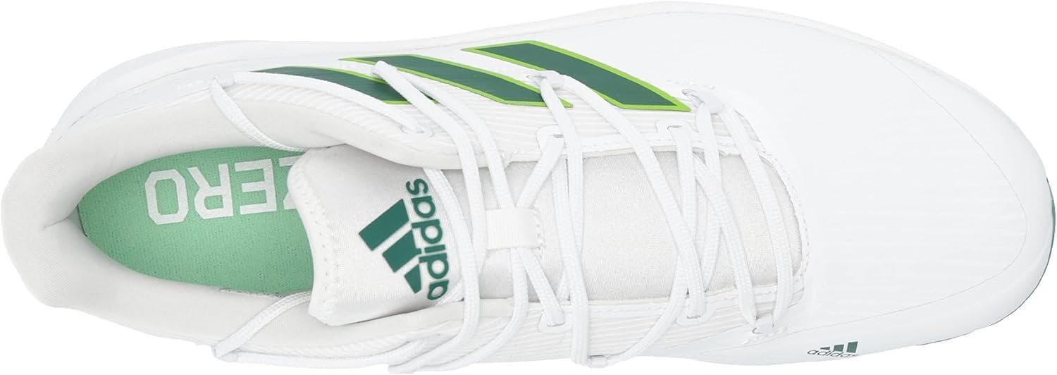 Adidas Men's Adizero Afterburner 8 Metal Baseball Cleats White/Green Size 13.5 - Thumbnail 6