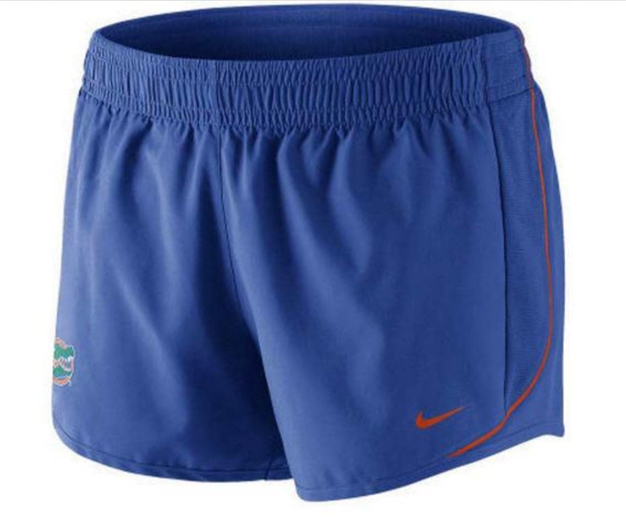 Nike Women's Florida Gators Dri-Fit 10K Athletic Shorts Blue XS S L - Thumbnail 10
