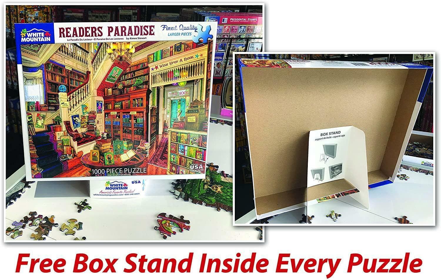 Santa's Truck FORD Red Pick-Up 1000 pc Christmas Puzzle Robert Kramer Licensed - Thumbnail 3