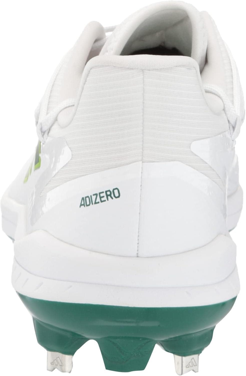 Adidas Men's Adizero Afterburner 8 Metal Baseball Cleats White/Green Size 13.5 - Thumbnail 8