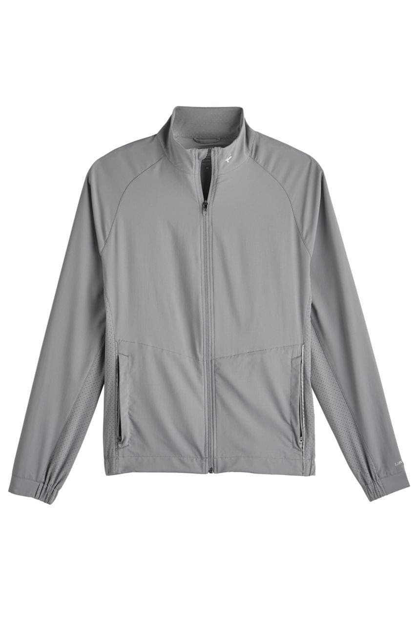 Coolibar UPF 50+ Men's Outpace Sport Sun Protective Jacket Gray 2XL $95 Value - Thumbnail 7
