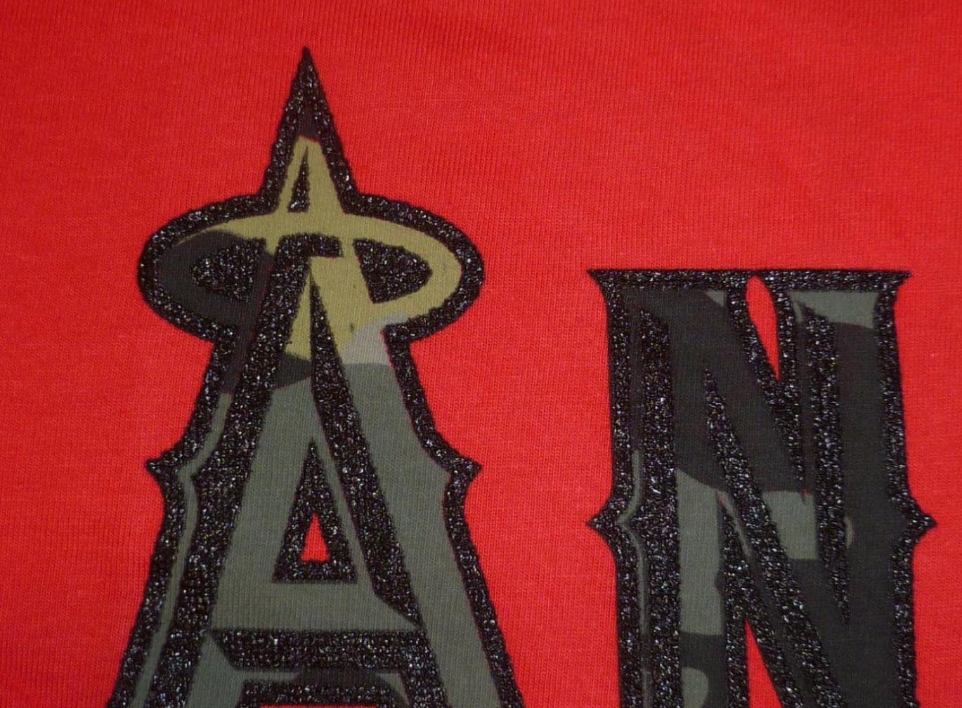 Oakley Men's Los Angeles Angels Camouflage Tee Baseball Red White Black M L XL - Thumbnail 21