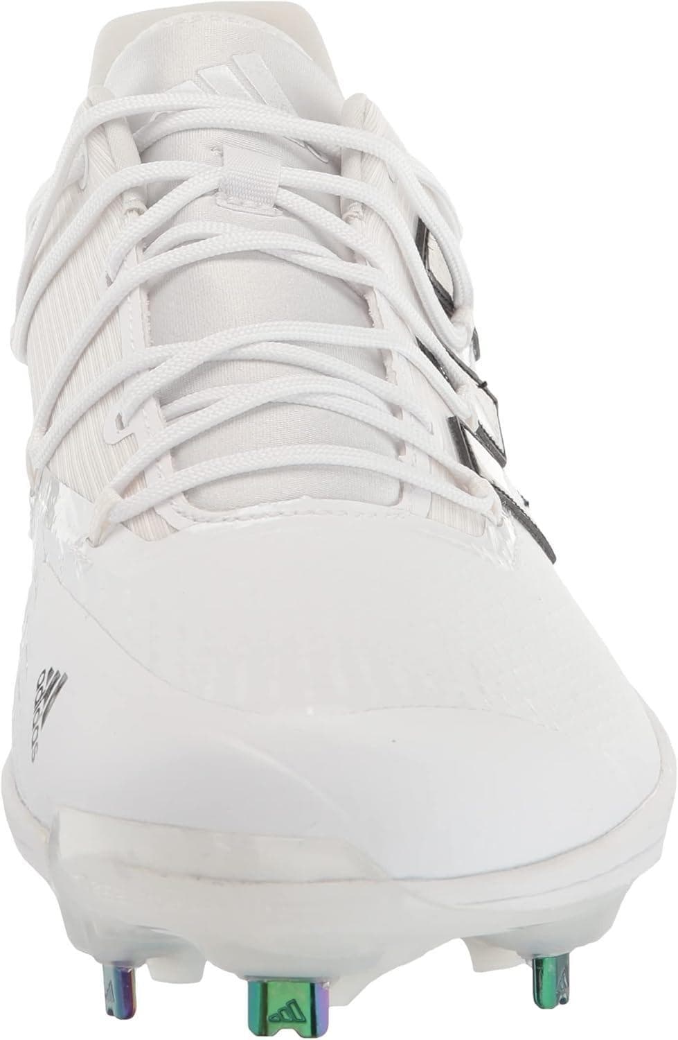 Adidas Men's Adizero Afterburner 8 Metal Baseball Cleats White/Green Size 13.5 - Thumbnail 5