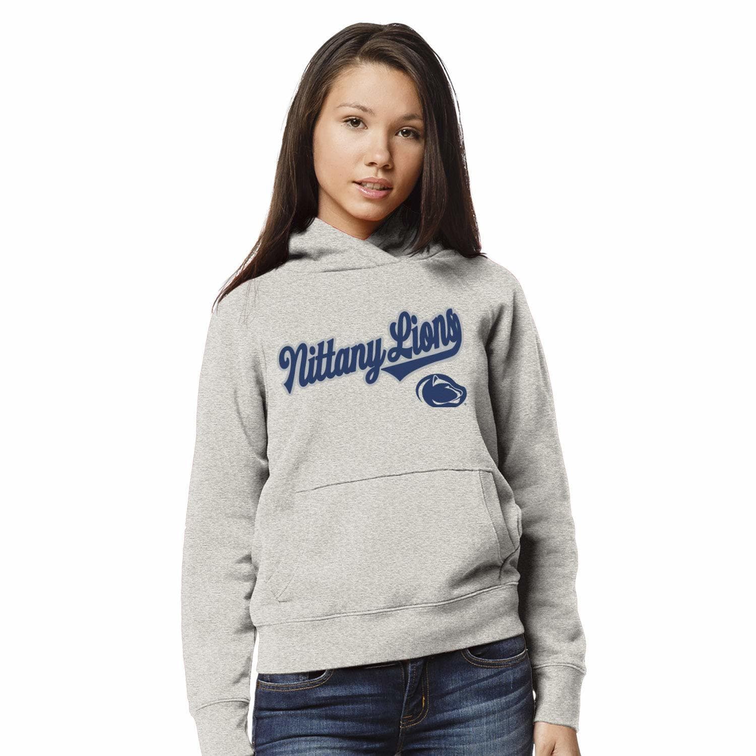 League Brand Women's Penn State Nittany Lions Academy Pullover Hoodie L XL - Thumbnail 4