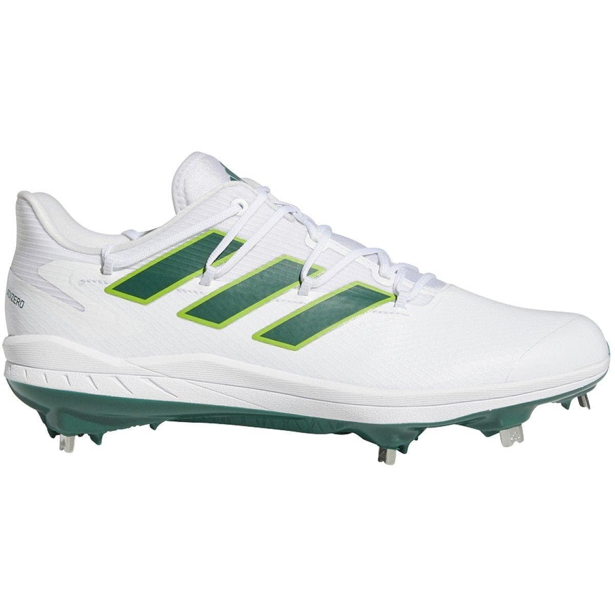 Adidas Men's Adizero Afterburner 8 Metal Baseball Cleats White/Green Size 13.5 - Thumbnail 2