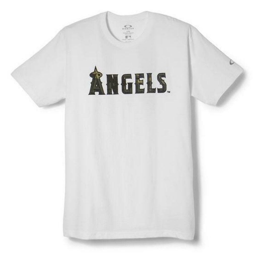 Oakley Men's Los Angeles Angels Camouflage Tee Baseball Red White Black M L XL - Thumbnail 23
