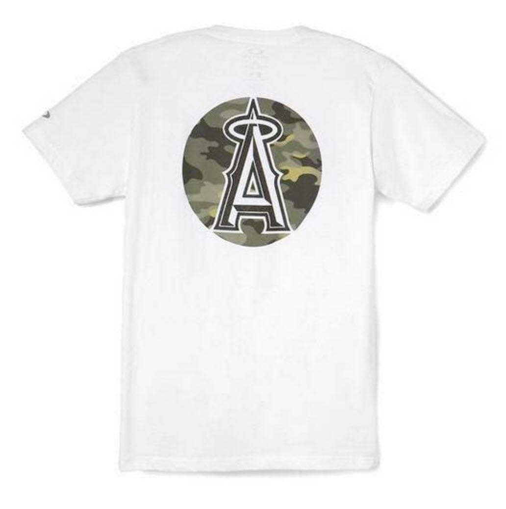 Oakley Men's Los Angeles Angels Camouflage Tee Baseball Red White Black M L XL - Thumbnail 24