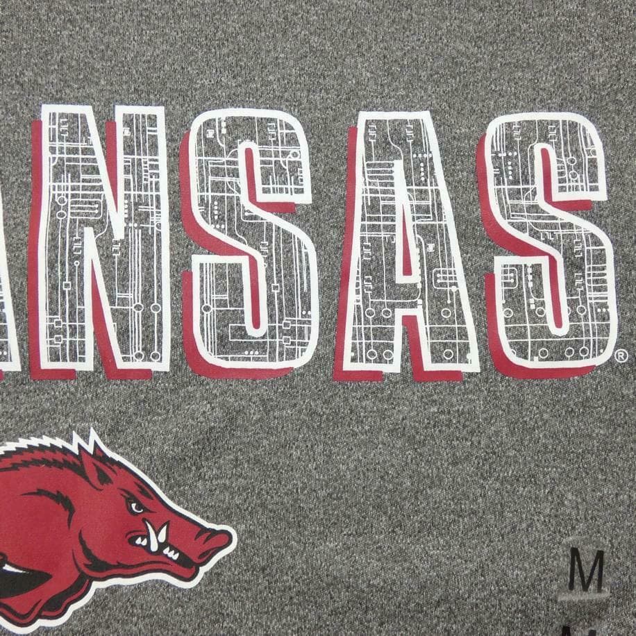 Campus Heritage Men's Arkansas Razorbacks Performance Circuit T-shirt Medium - Thumbnail 3