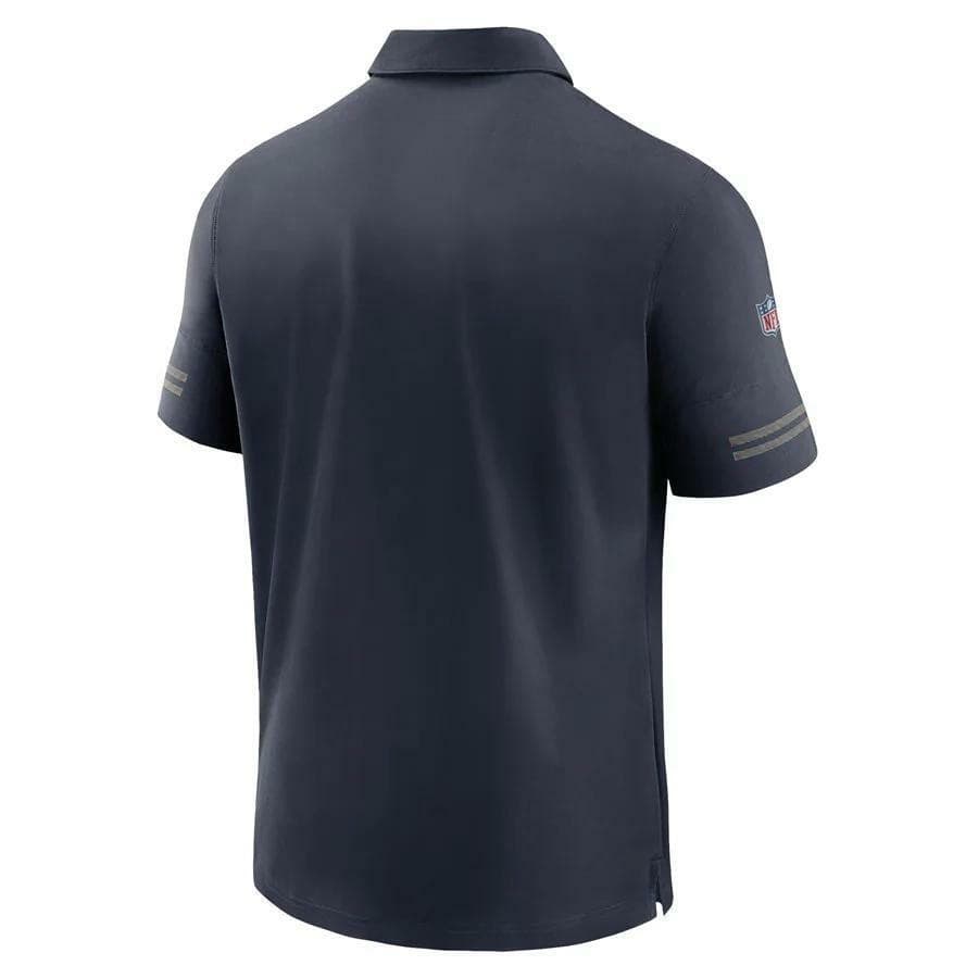 Nike Men's Chicago Bears Dri-Fit Sideline Elite Polo Blue Medium $86 Value - Thumbnail 3