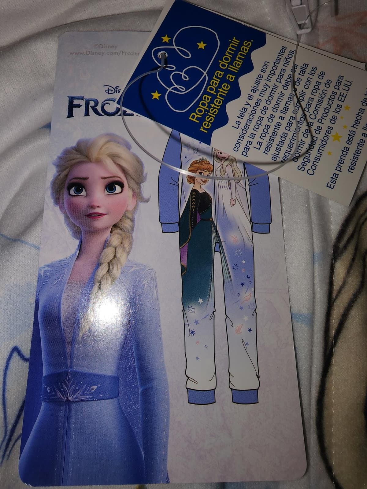 Disney Frozen Sister Anna & Elsa Journey Union Suit Fleece Pajamas Size 4 6 PJs - Thumbnail 3