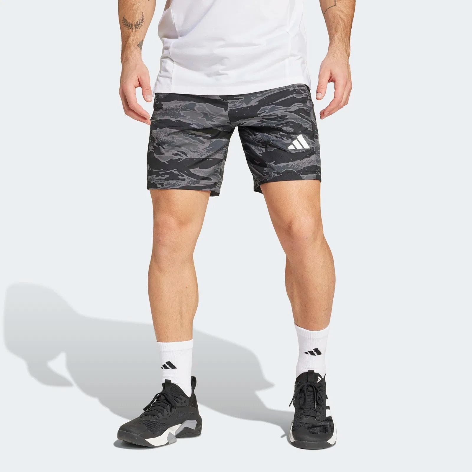 adidas Men's All Over Print Essential Camouflage Shorts 3XL - Thumbnail 7