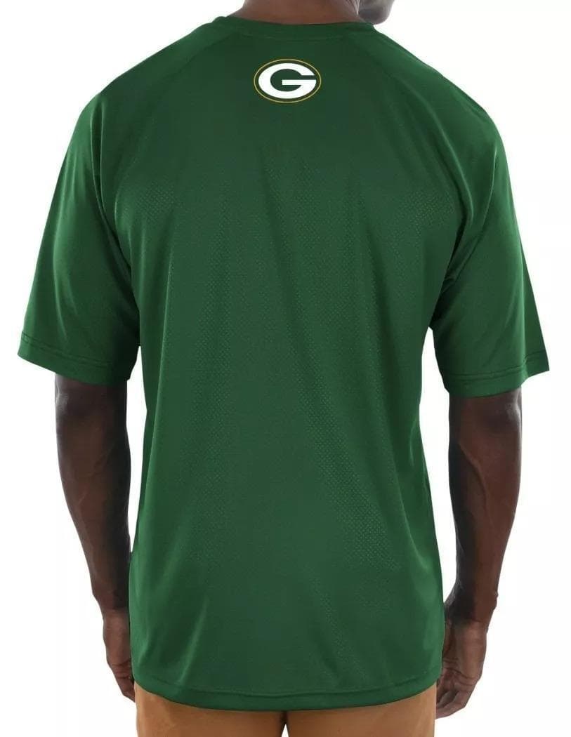 Majestic Men's Green Bay Packers Fanfare Coolbase Polyester T-Shirt Medium - Thumbnail 2