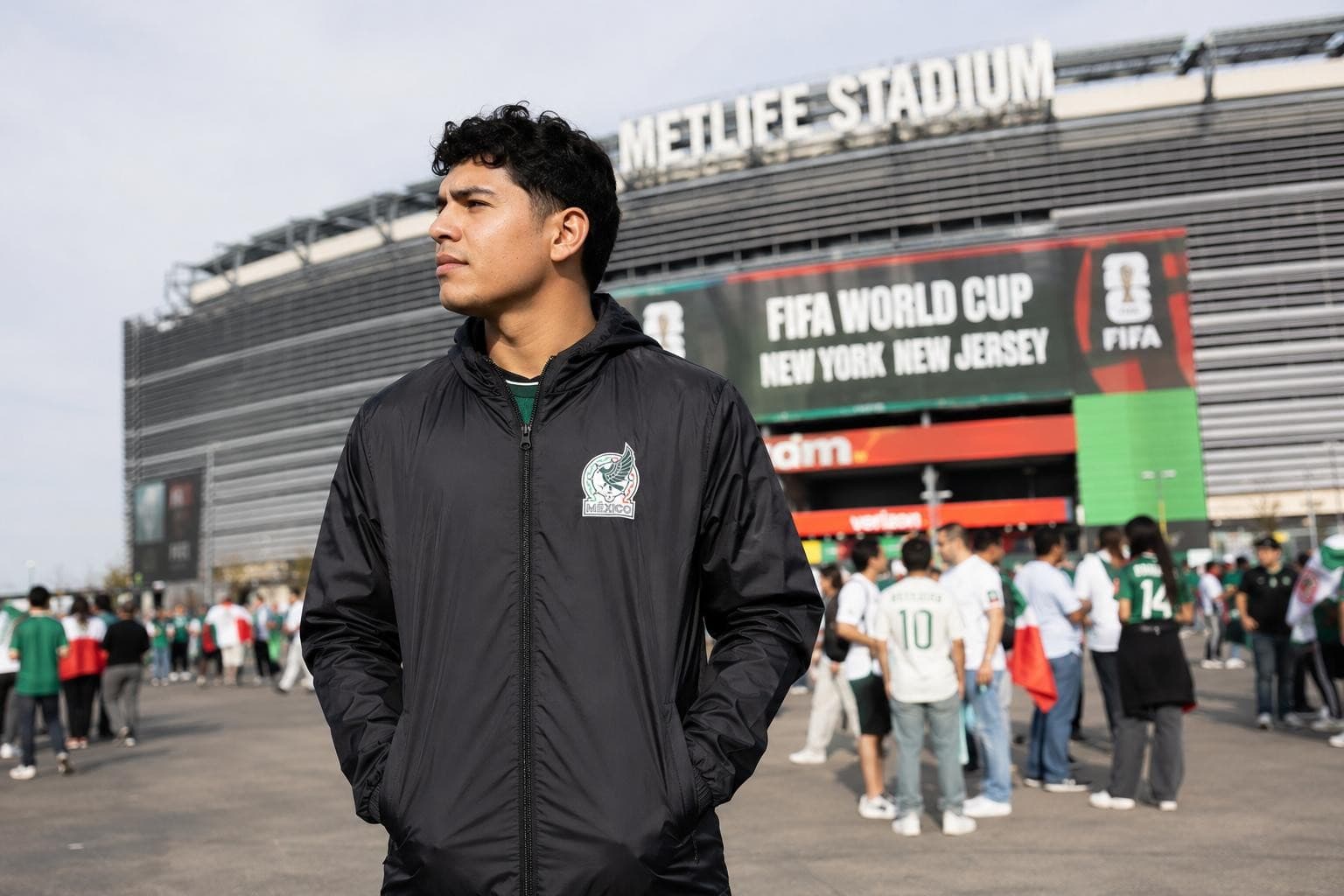 Been There Men's Mexican National Soccer Team Windbreaker Jacket X-Large Mexico - Thumbnail 4