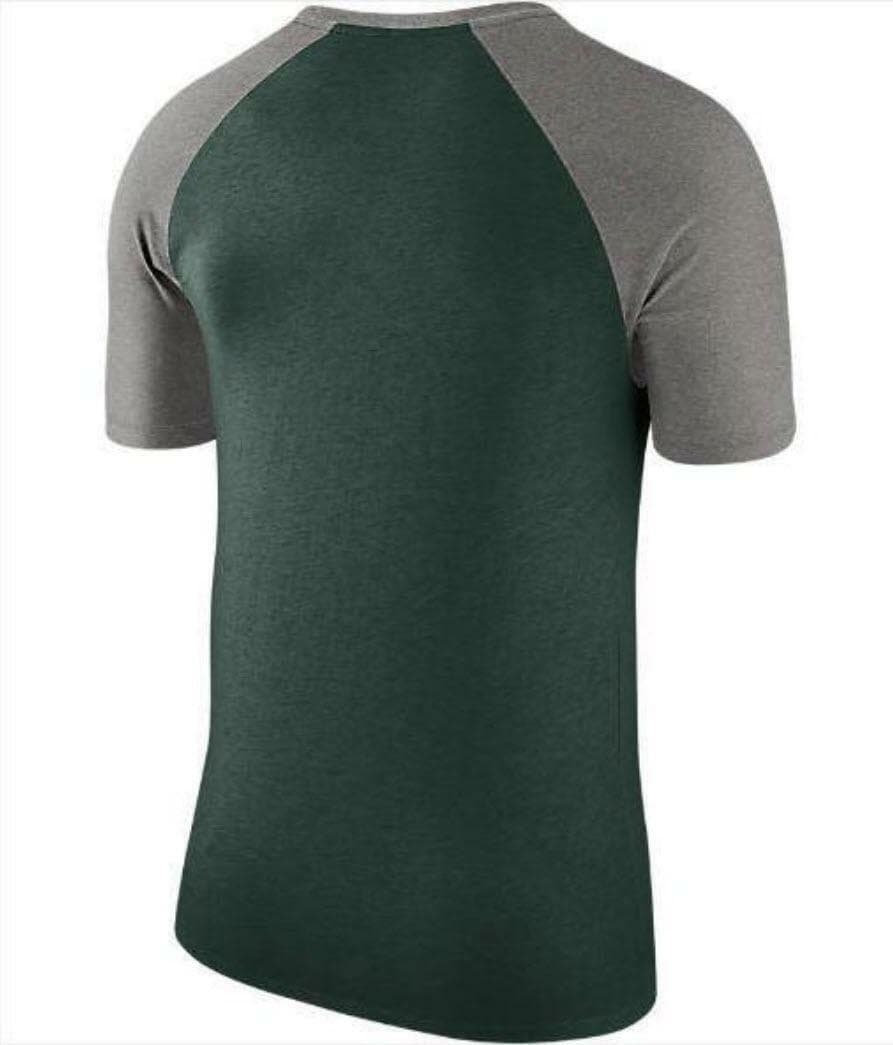 Nike Men's Michigan State Spartans College Script Tri-Blend Raglan T-Shirt XL - Thumbnail 2