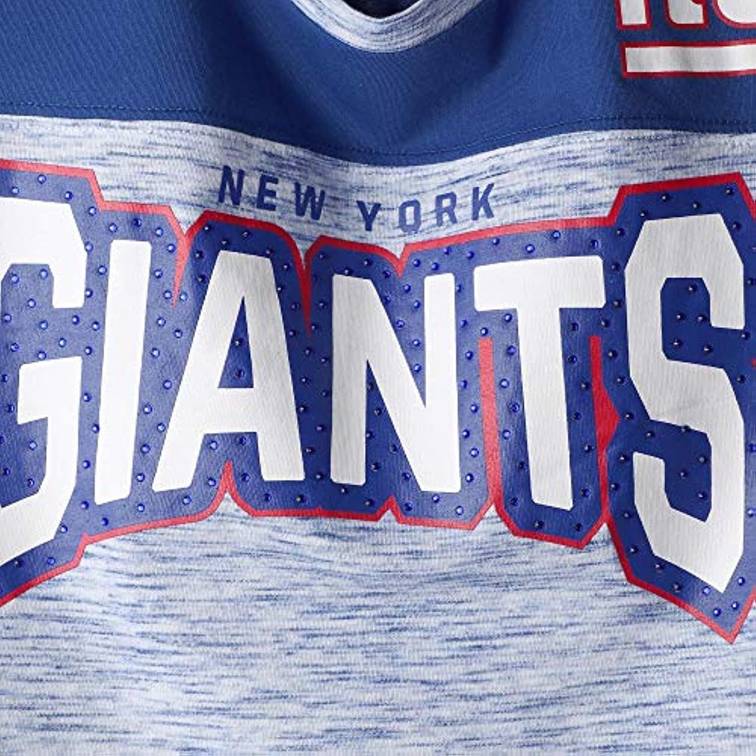 New Era Women's New York Giants NFL Catch Space Dye 3/4 Sleeve Shirt Blue Medium - Thumbnail 2