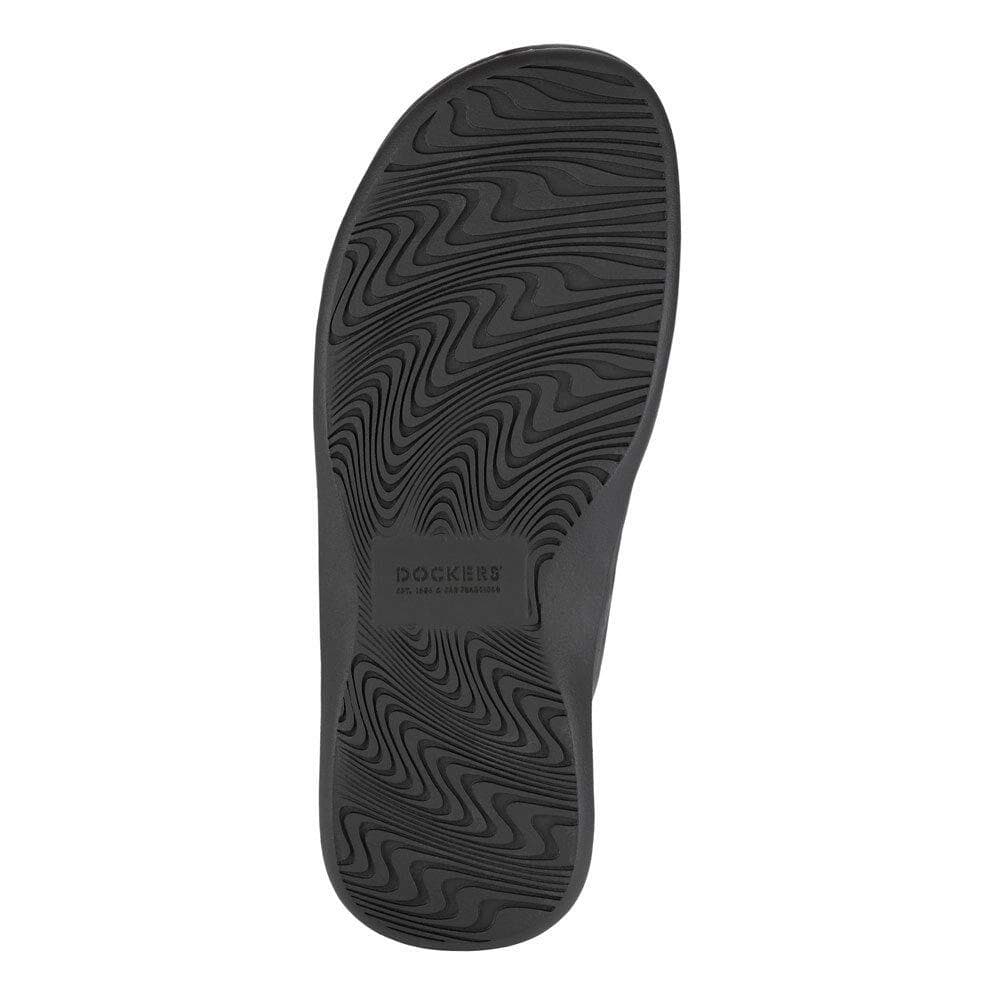 Dockers Men's Sunland Leather Slide Memory Foam Sandals Brown 8 M $80 Value - Thumbnail 6