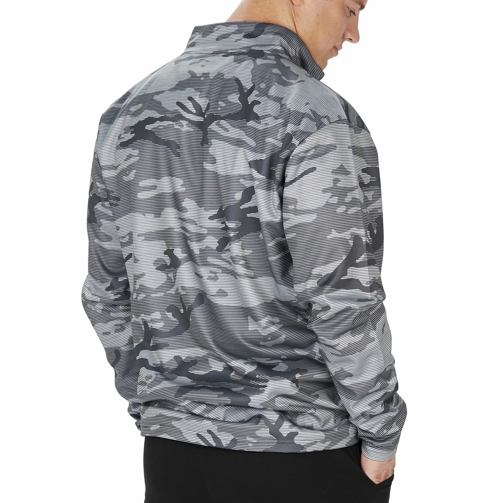 Zubaz Men's Tampa Bay Buccaneers Half Zip Lines Camouflage Pullover Jacket M - Thumbnail 2