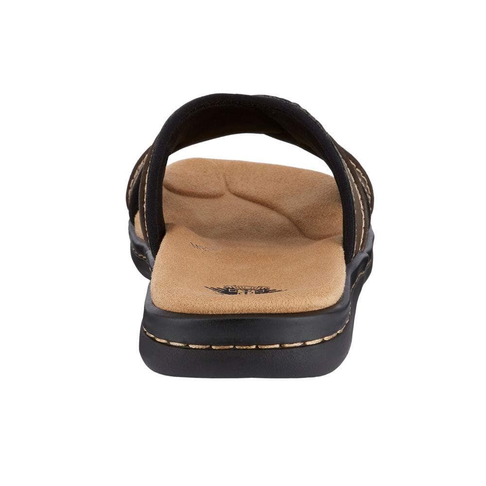 Dockers Men's Sunland Leather Slide Memory Foam Sandals Brown 8 M $80 Value - Thumbnail 5