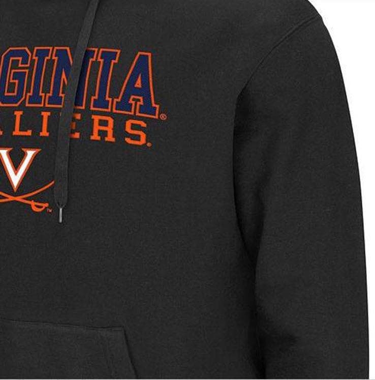 Colosseum Men's Virginia Cavaliers Logo Pullover Hoodie Black Medium Large - Thumbnail 3