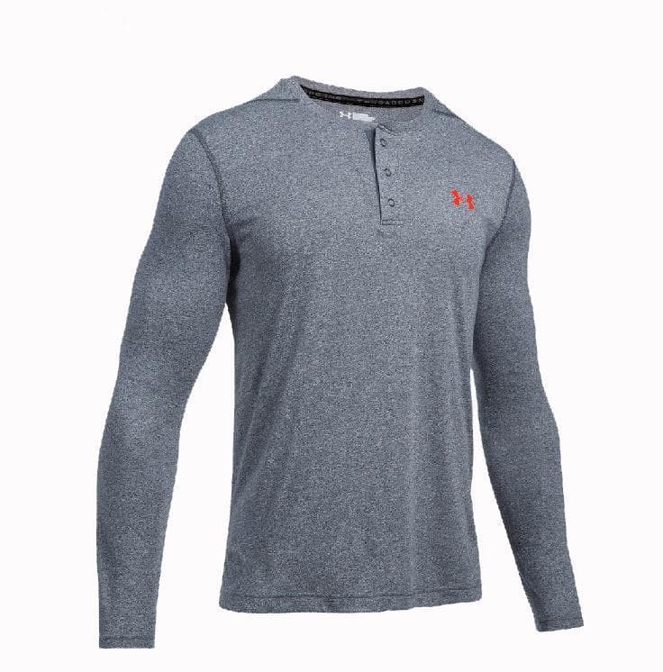 Under Armour Men's Heat Gear Threadborne Siro Long Sleeve Shirt Gray 3XL - Thumbnail 3