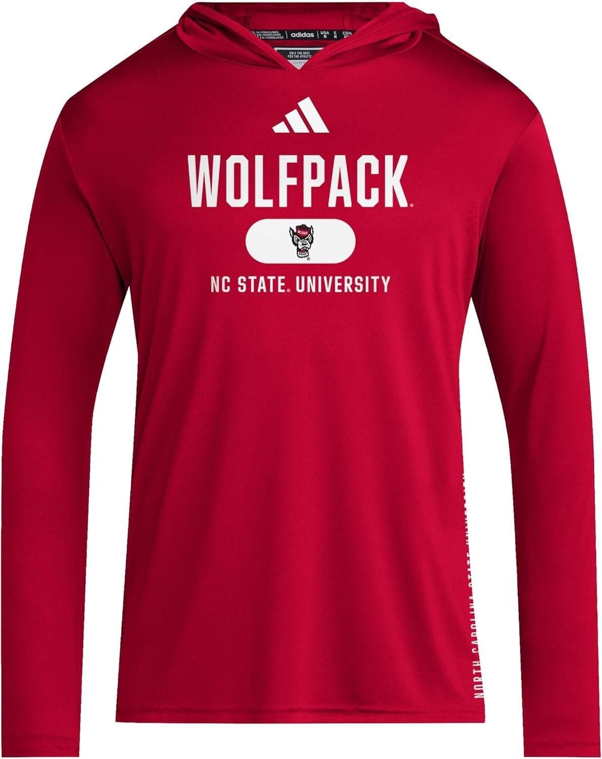 Adidas Men's NC State Wolfpack Aeroready Designed for Training Hoodie Red 2XL - Thumbnail 3