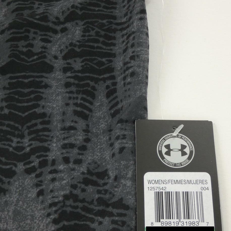 Under Armour Women's Heatgear Tie Dye Fitted Performance Tank Black Gray Large - Thumbnail 8