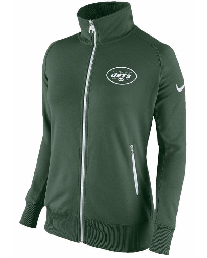 Nike Women's New York Jets MVP Zip Performance Polyester Track Jacket Medium - Thumbnail 3