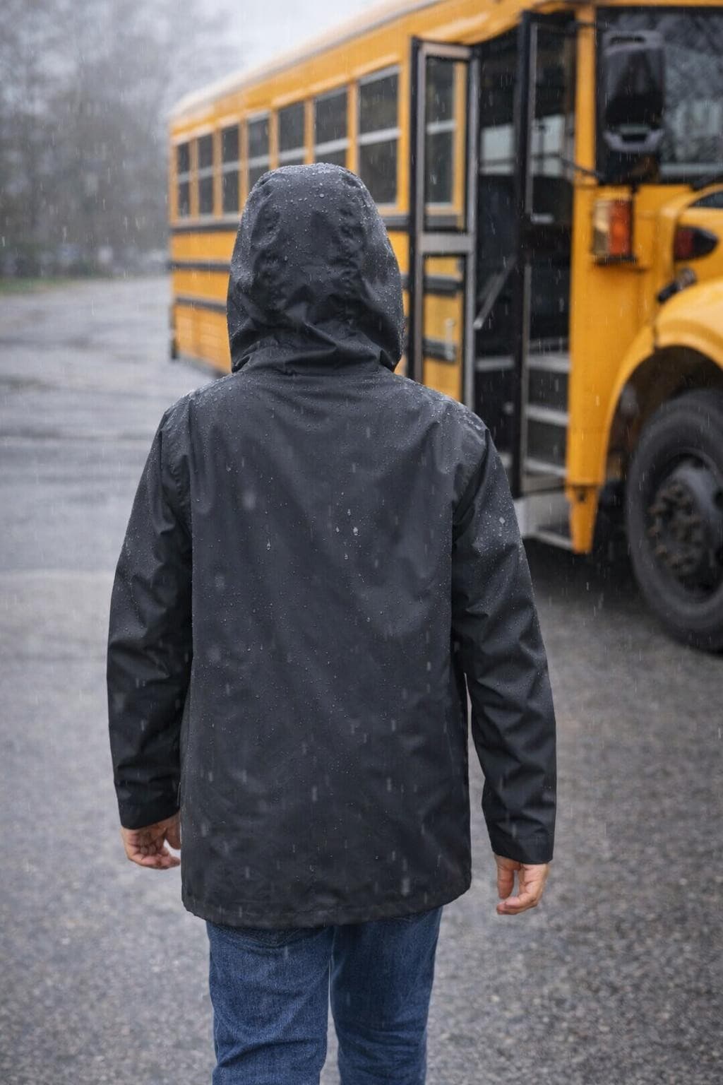 Columbia Boy's Omni-tech Watertight Timber Pointe II Hooded Jacket Large Gray - Thumbnail 5