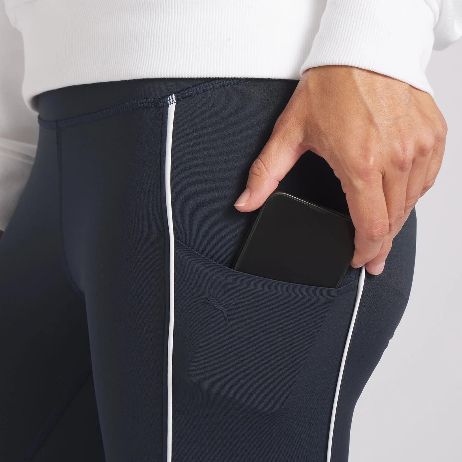 Puma Women's YouV Drycell Moisture Wicking Leggings Blue Large $80 Value - Thumbnail 2