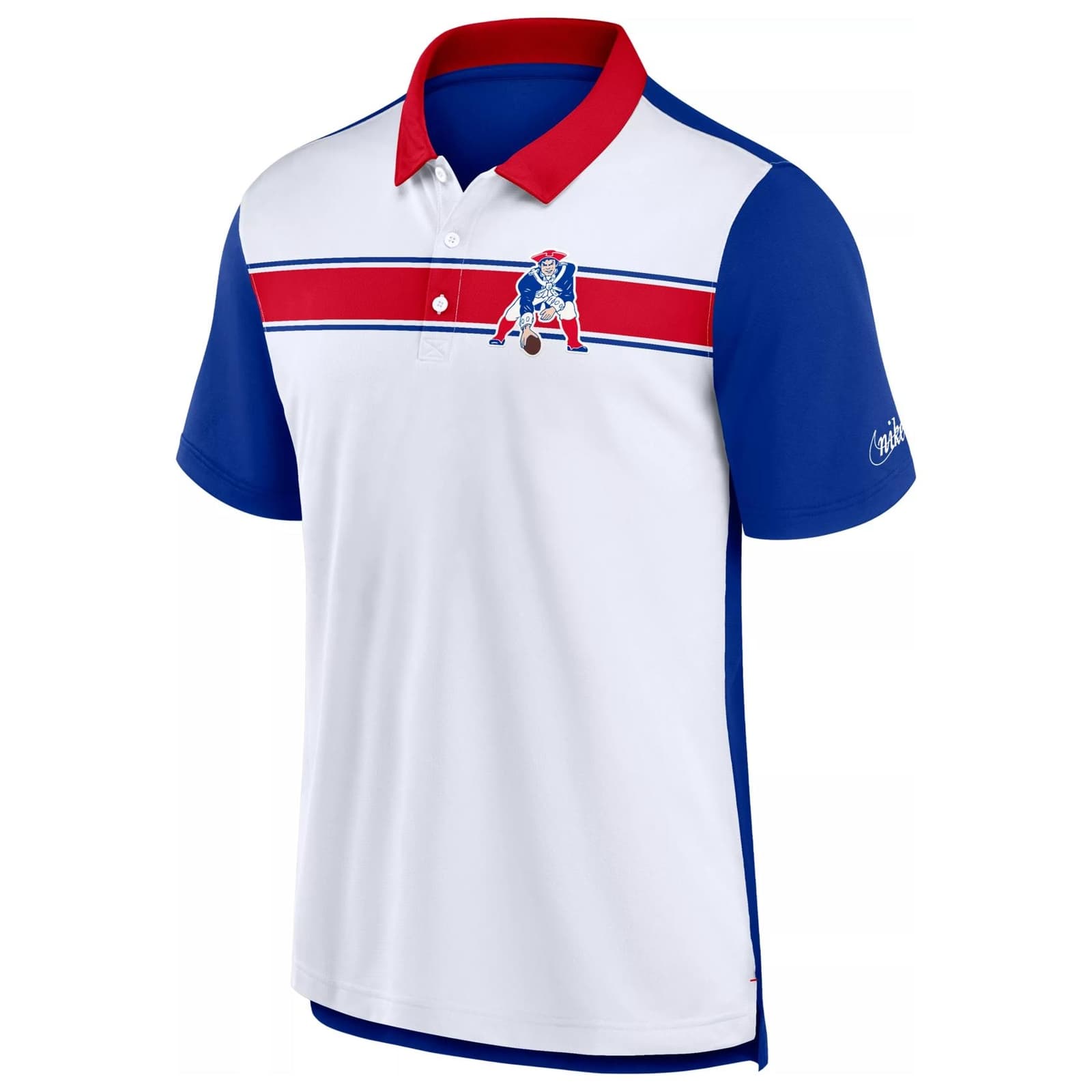 Nike Men's New England Patriots Dri-Fit Rewind Polo Shirt Medium $75 Value