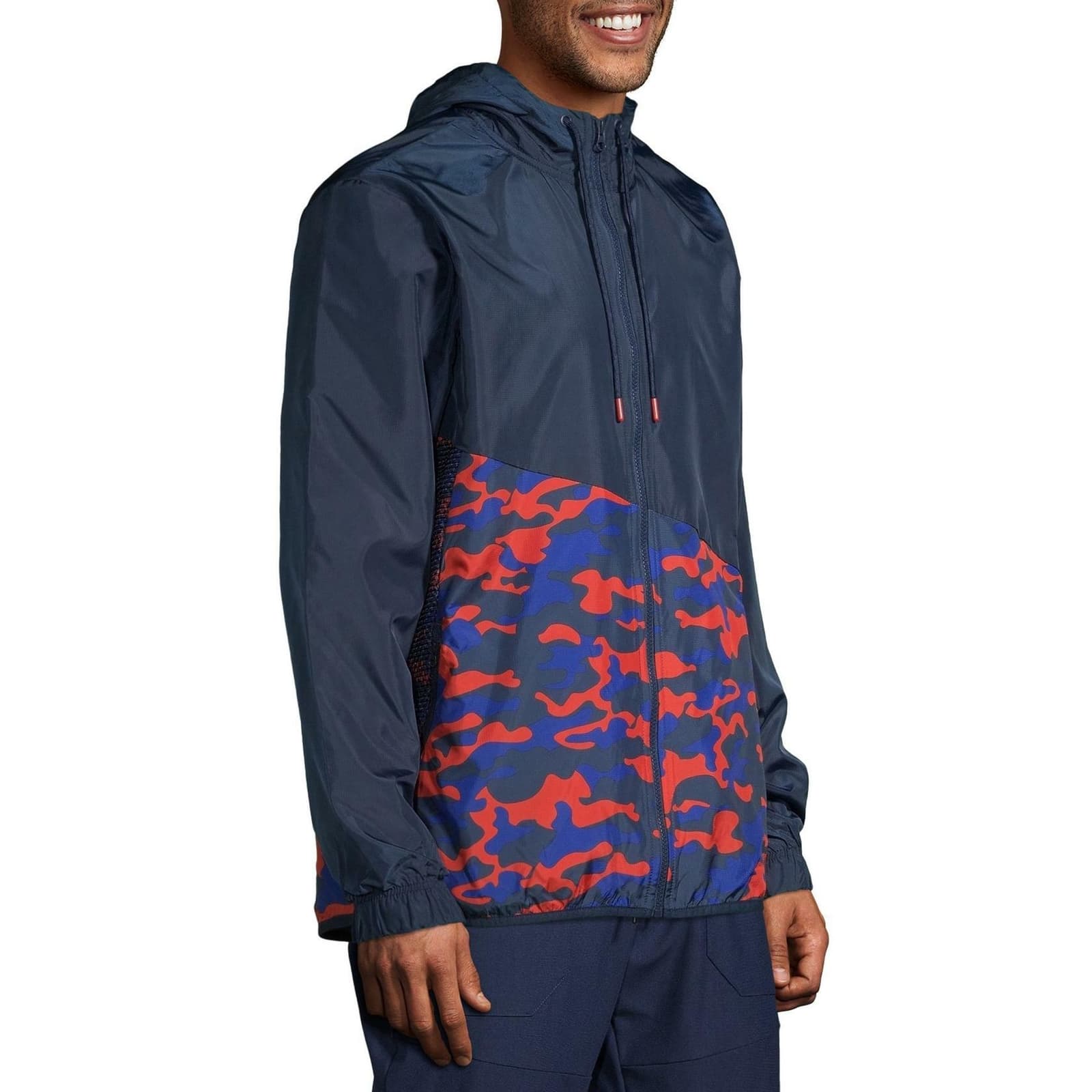 Russell Athletic Men's Camouflage Water Resistant Windbreaker Jacket Medium - Thumbnail 2