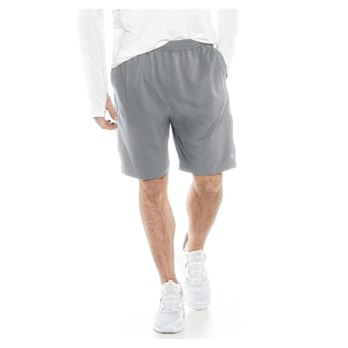 Coolibar Men's Outpace UPF+50 Shorts Iron Gray X-Large $65 Value