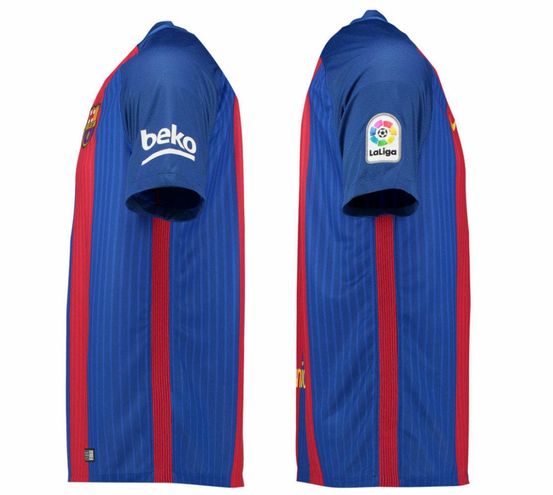 Nike Men's Dri-Fit FC Barcelona Home Soccer Jersey XX-Large Red Blue - Thumbnail 6