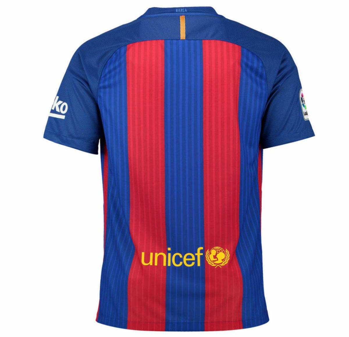 Nike Men's Dri-Fit FC Barcelona Home Soccer Jersey XX-Large Red Blue - Thumbnail 5