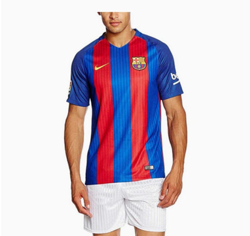 Nike Men's Dri-Fit FC Barcelona Home Soccer Jersey XX-Large Red Blue - Thumbnail 7