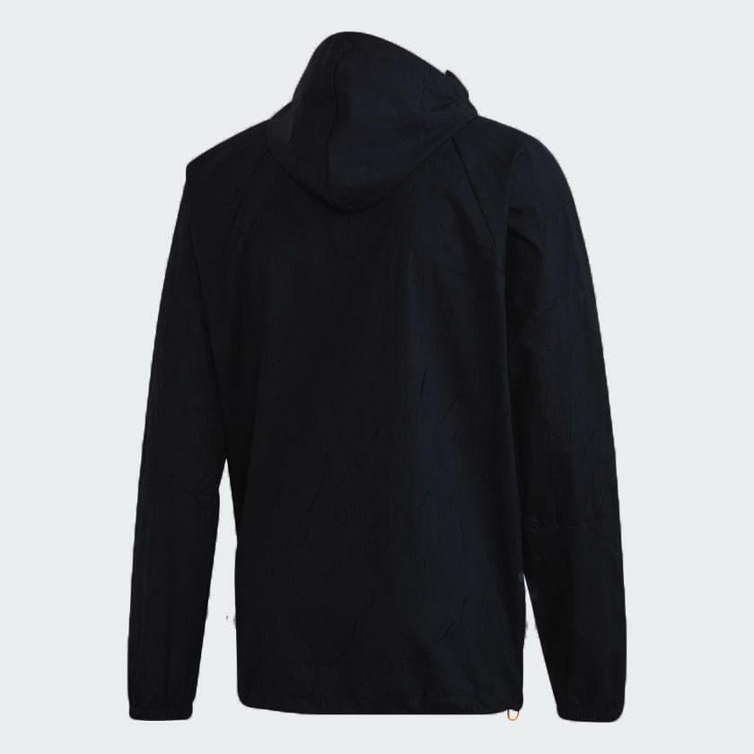 Adidas Men's Primeblue W.N.D. Full Zip Windbreaker Jacket Black X-Large - Thumbnail 9