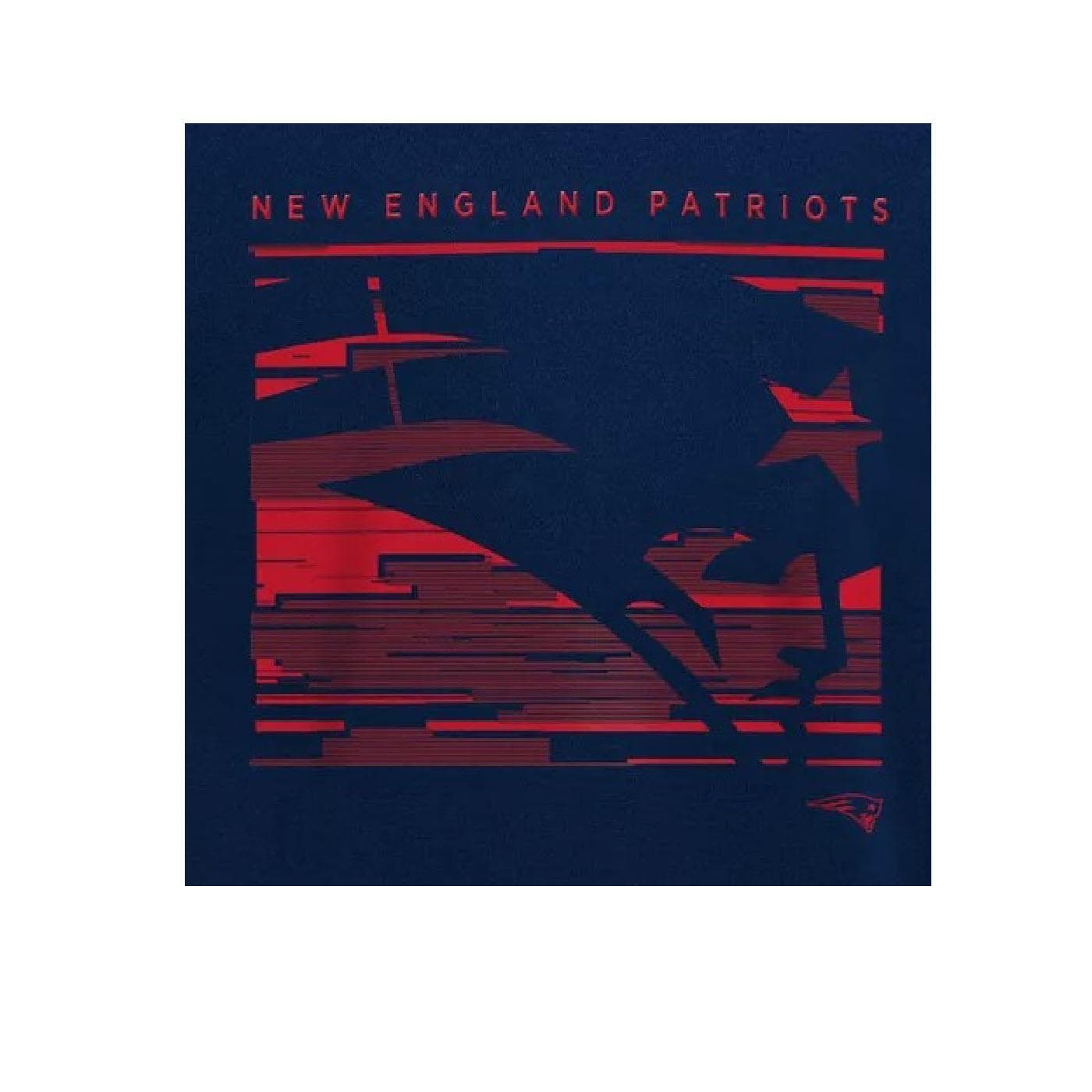 Unbranded Boy's New England Patriots Primary Logo Fleece Hoodie Navy Blue L XL - Thumbnail 2