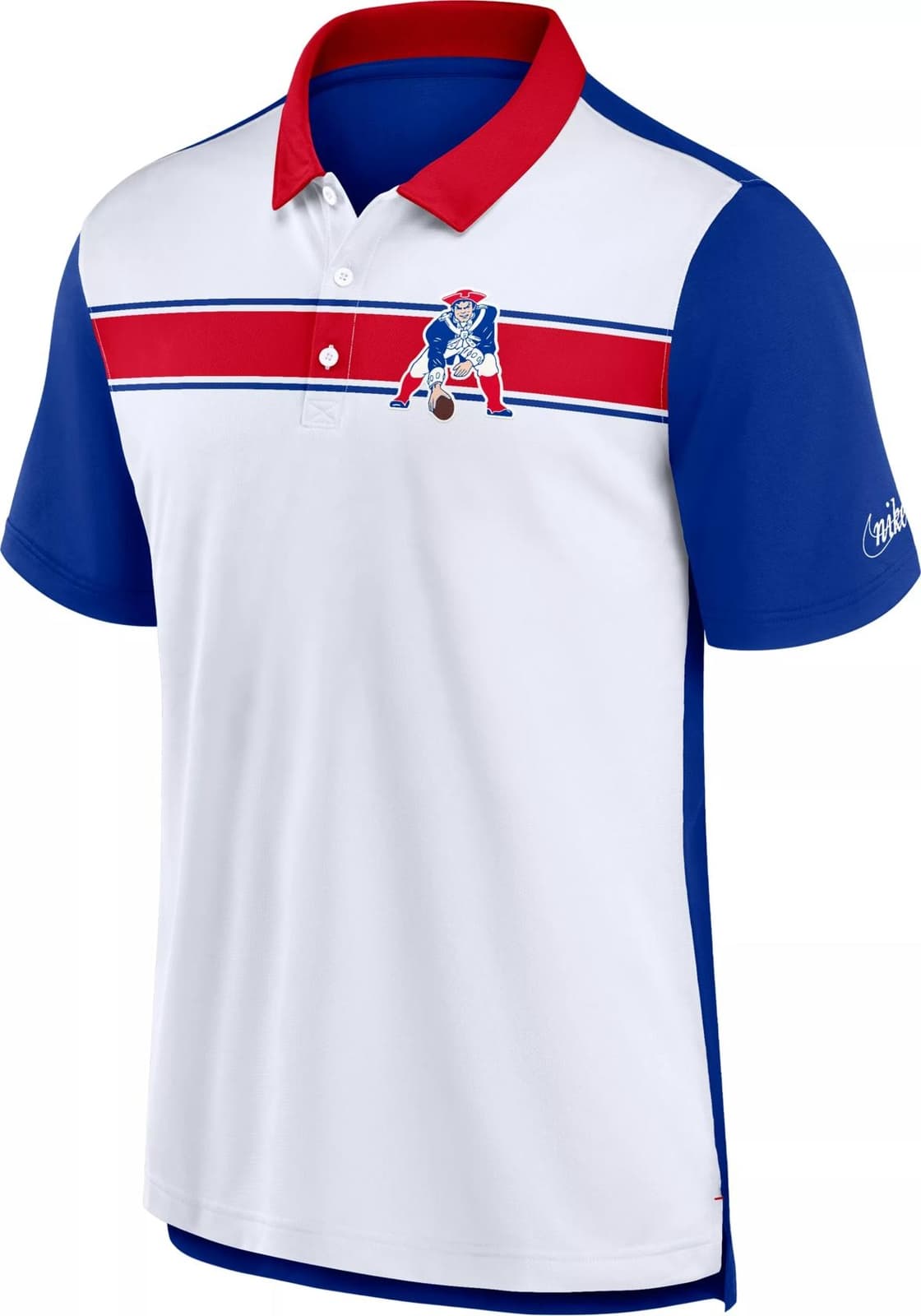 Nike Men's New England Patriots Dri-Fit Rewind Polo Shirt Medium $75 Value - Thumbnail 3