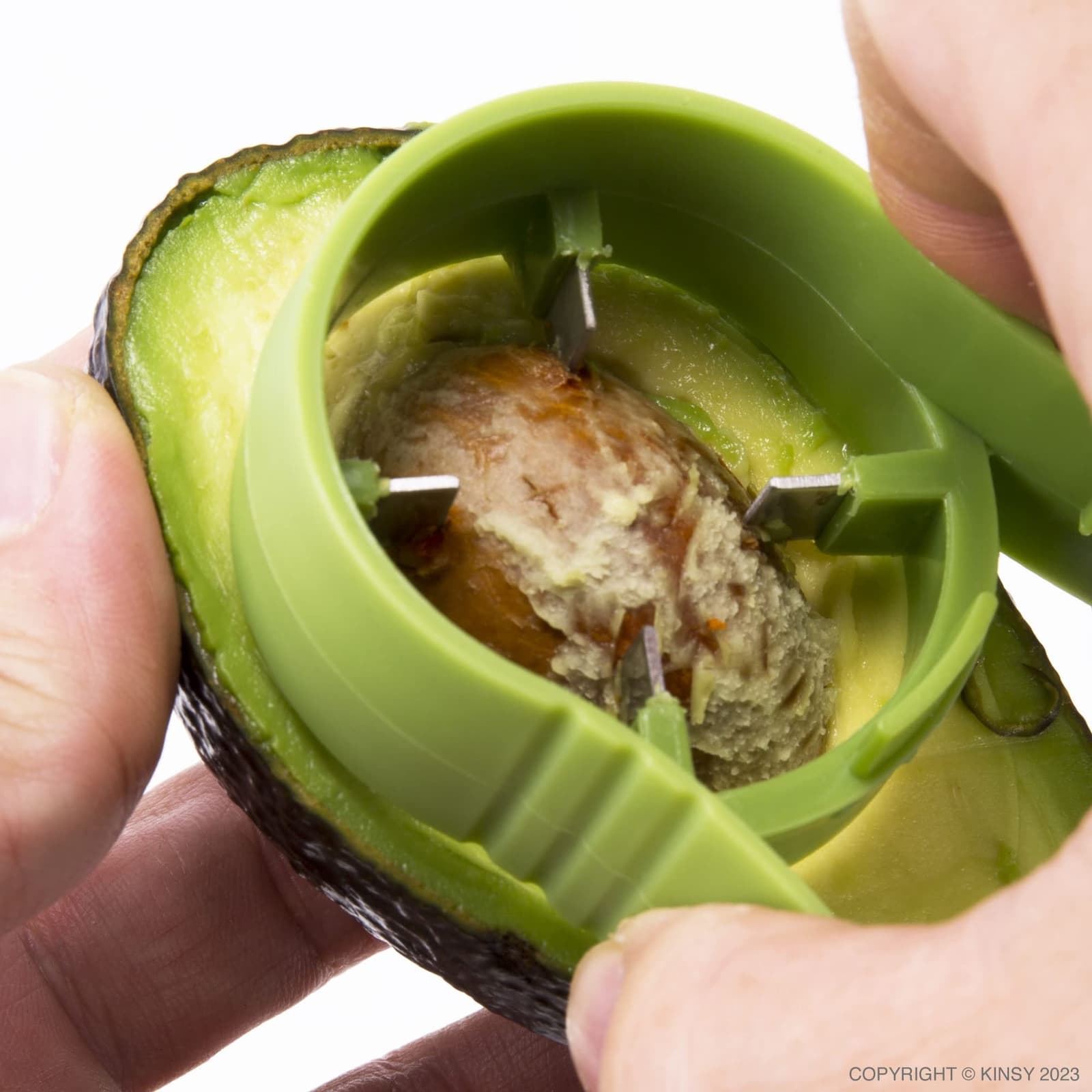 Kinsy Avocado Saver Slicer Keeper Masher Pitter 5-in-1 Multi-Functional Tool Set - Thumbnail 3