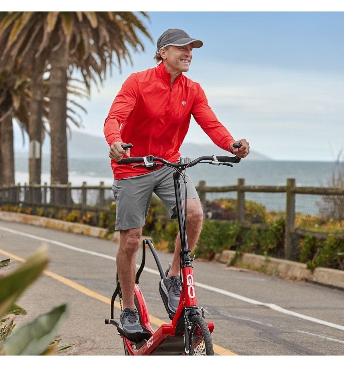Coolibar Men's Outpace UPF+50 Shorts Iron Gray X-Large $65 Value - Thumbnail 3
