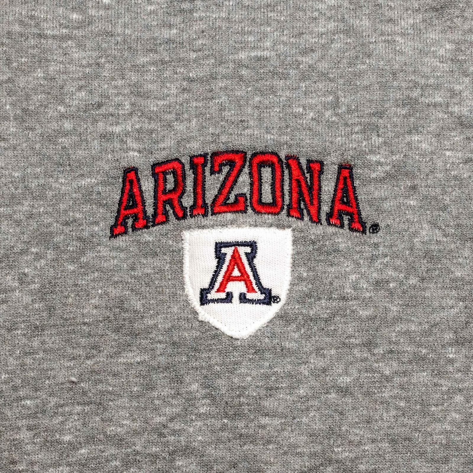 League Men's Arizona Wildcats Quarter Zip Pullover Fleece Jacket Gray X-Large - Thumbnail 4