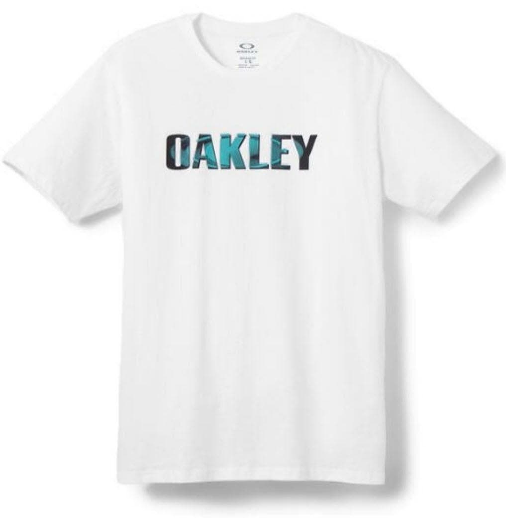 Oakley Men's Sentry Cotton Short Sleeve T-shirt Red White Gray Blue Orange - Thumbnail 2