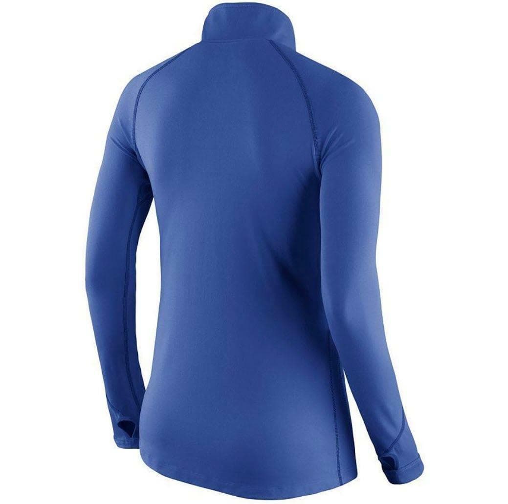 Nike Women's Florida Gators Half-Zip Element Dri-Fit Top Large Blue - Thumbnail 2