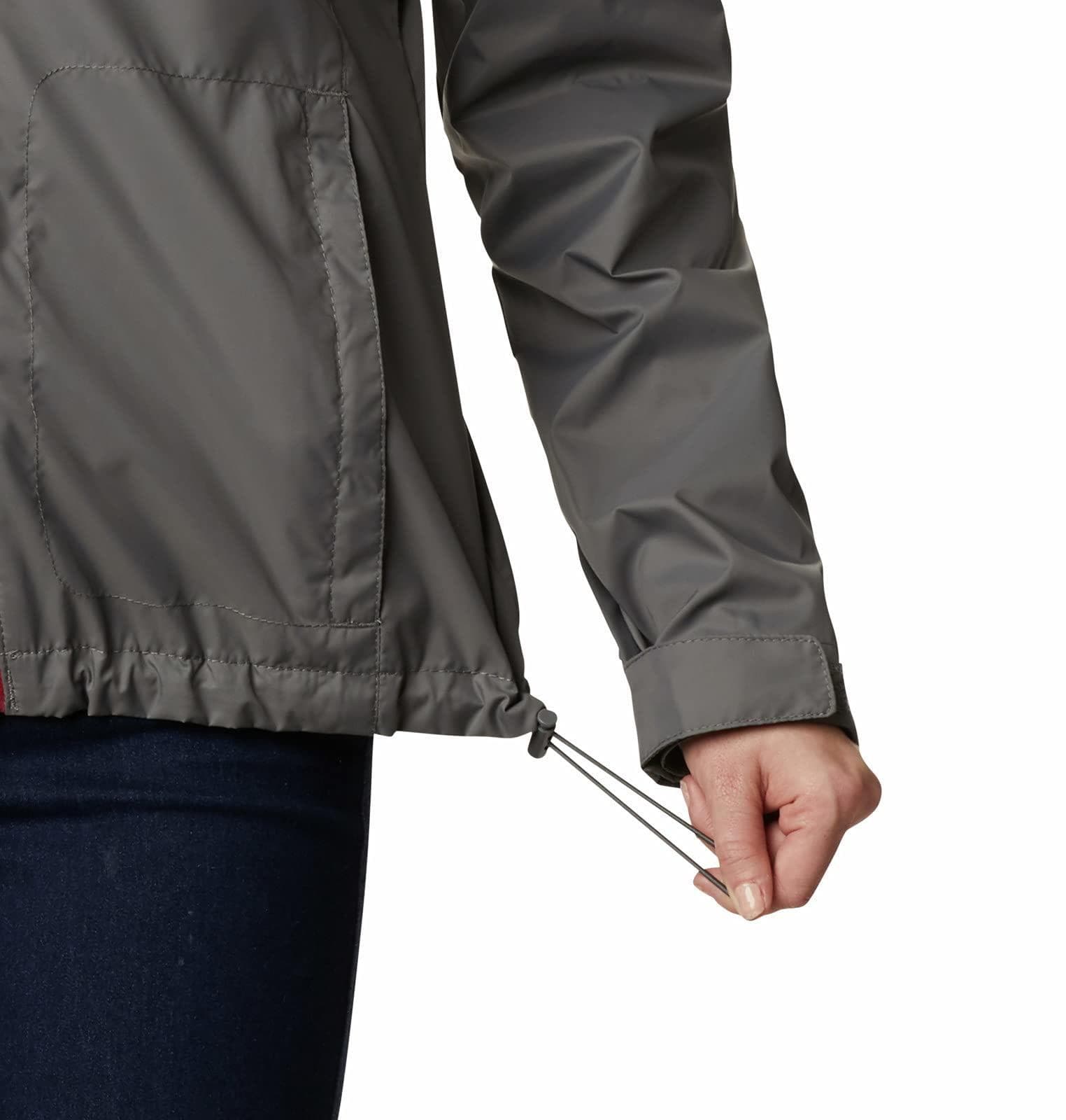 Columbia Women's Ohio State University Buckeyes Waterproof Hooded Jacket Gray XL - Thumbnail 6