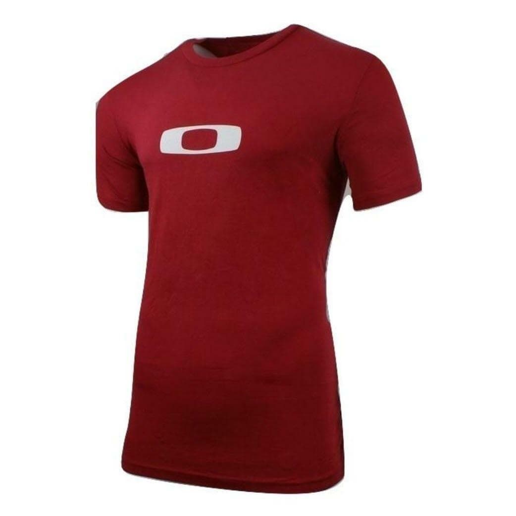 Oakley Men's Square Me Icon Cotton Short Sleeve T-shirt M L XL Green Red Tee - Thumbnail 5