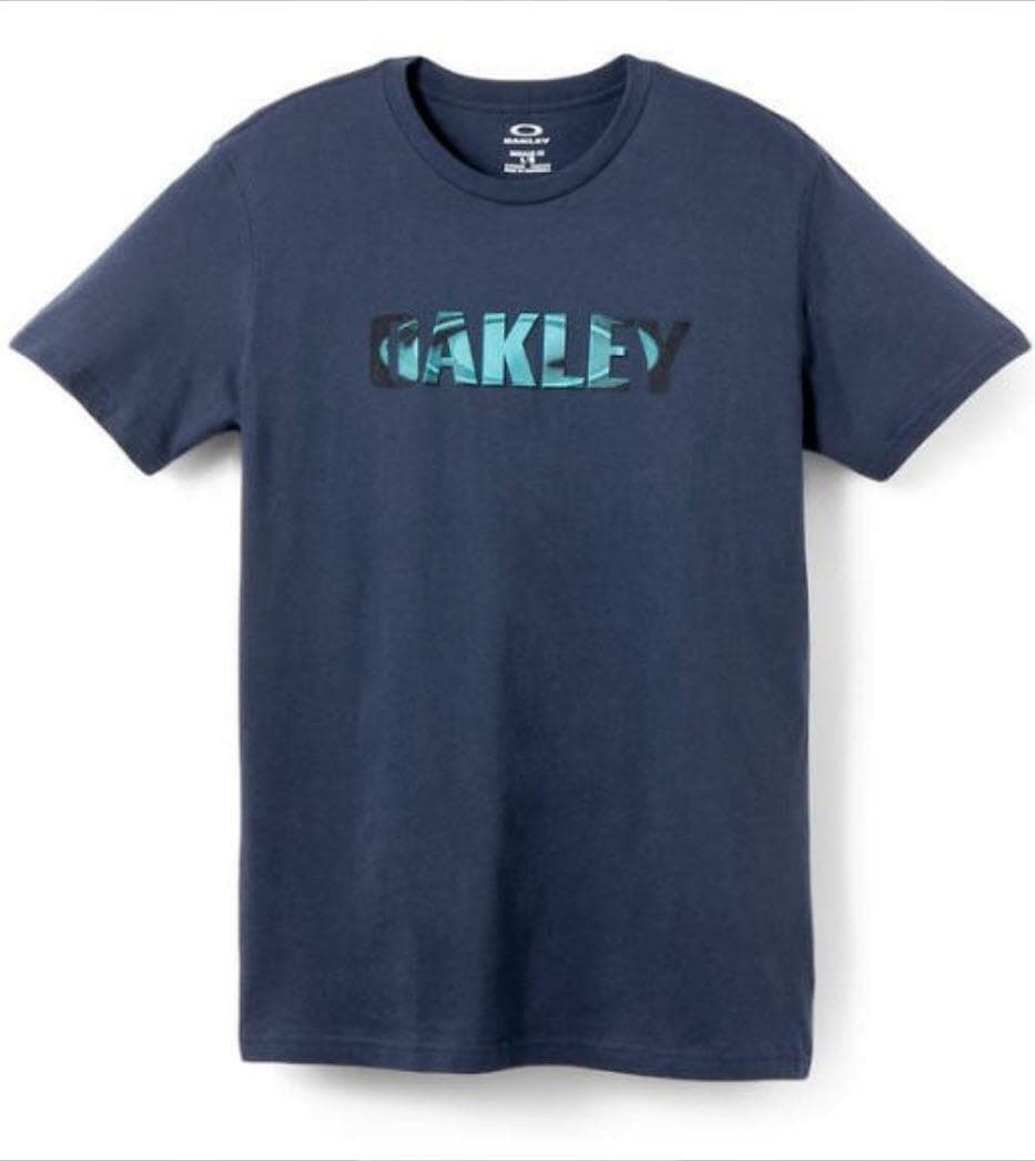 Oakley Men's Sentry Cotton Short Sleeve T-shirt Red White Gray Blue Orange - Thumbnail 3