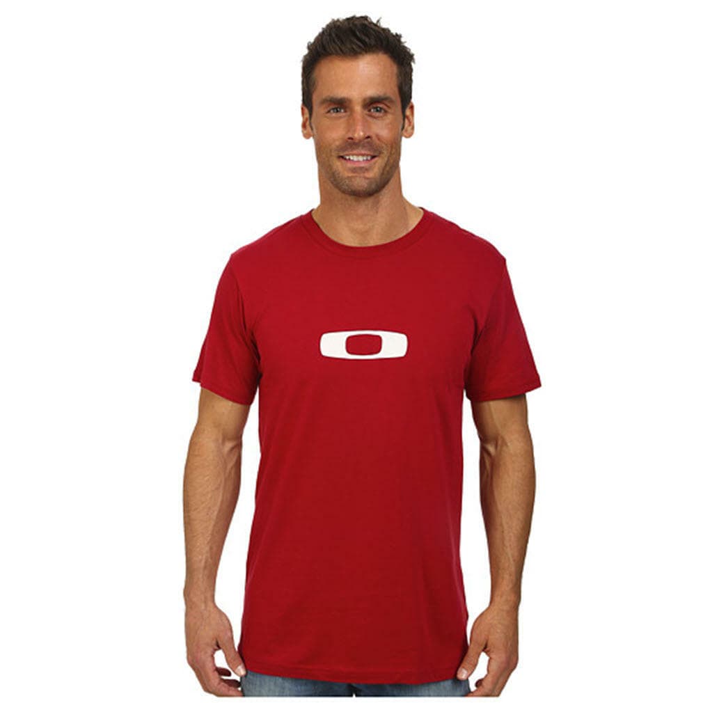 Oakley Men's Square Me Icon Cotton Short Sleeve T-shirt M L XL Green Red Tee - Thumbnail 4