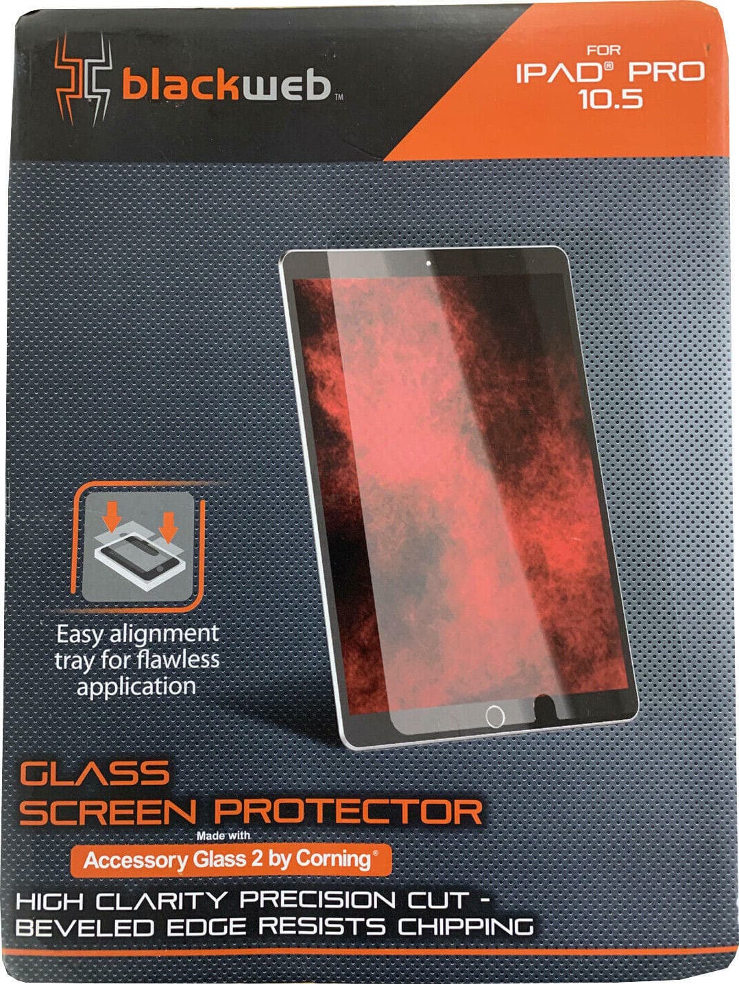 BlackWeb iPad Pro 10.5 Glass Screen Protector Accessory Glass 2 by Corning - Thumbnail 6