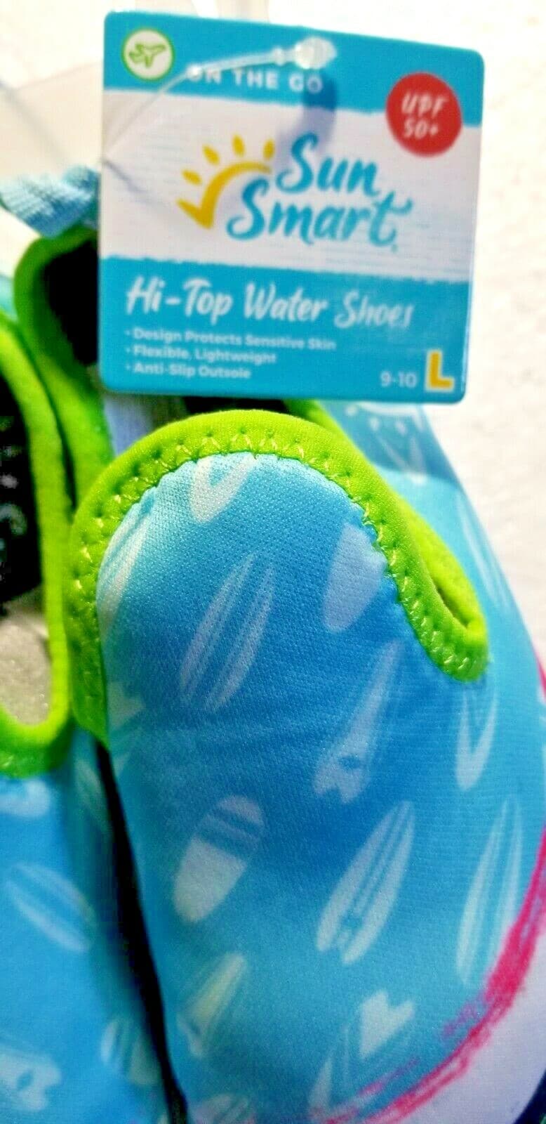 Aqua Leisure Sun Smart Kids Water Shoes UPF 50+ Surfboard Pool Beach Lake S M L - Thumbnail 3